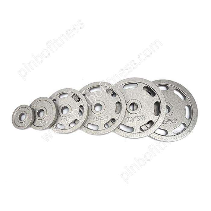 FW-P043 Black/Grey Cast Iron Olympic Weight Plate