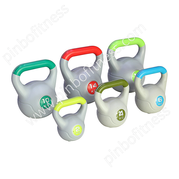 FW-K010 Dual Color Cement-Filled Kettlebell 
